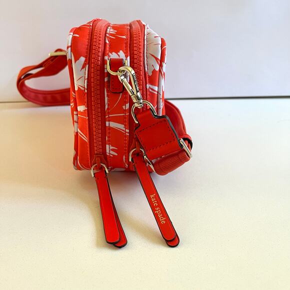 KATE SPADE NWOT, Vibrant Orange, Crossbody Bag, Tropical - Picture 7 of 11